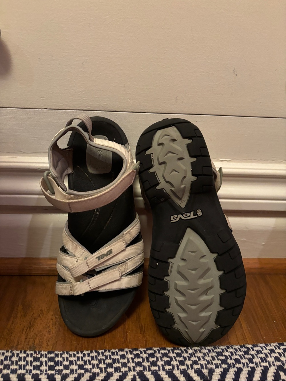 Teva Beige Water Sandals with Adjustable Straps - Picture 3 of 4